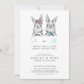 ジェンダーになるベビーがバニーを明かす 招待状 (正面)