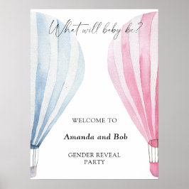 ジェンダーになるベビーが歓迎することを明らかにする ポスター