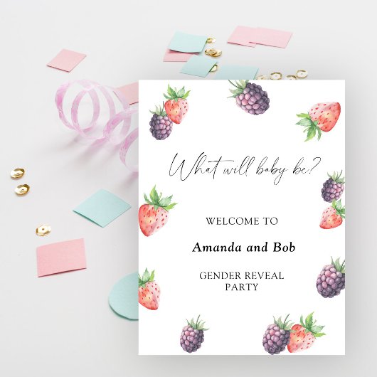 ジェンダーになるベビーが歓迎することを明らかにする ポスター