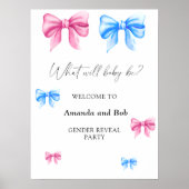 ジェンダーになるベビーが歓迎することを明らかにする ポスター (正面)