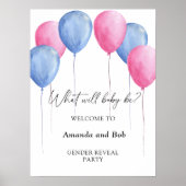 ジェンダーになるベビーが歓迎することを明らかにする ポスター (正面)