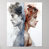 ジェンダーに対する固定観念の破れ:男性と男性の力を高める ポスター (正面)