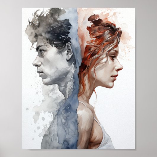 ジェンダーに対する固定観念の破れ:男性と男性の力を高める ポスター (正面)