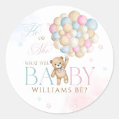 ジェンダーに明かされるのを待つことができる ラウンドシール (正面)