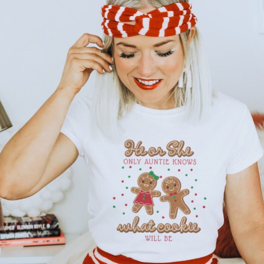 ジェンダーのキーパーがギンガーブレッド叔母を明かす Tシャツ