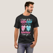 ジェンダーのキーパーがピンクや青の前足の愛を明らかにする Tシャツ (正面フル)