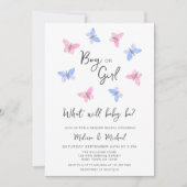 ジェンダーのベビーが明らかにするもの 招待状 (正面)