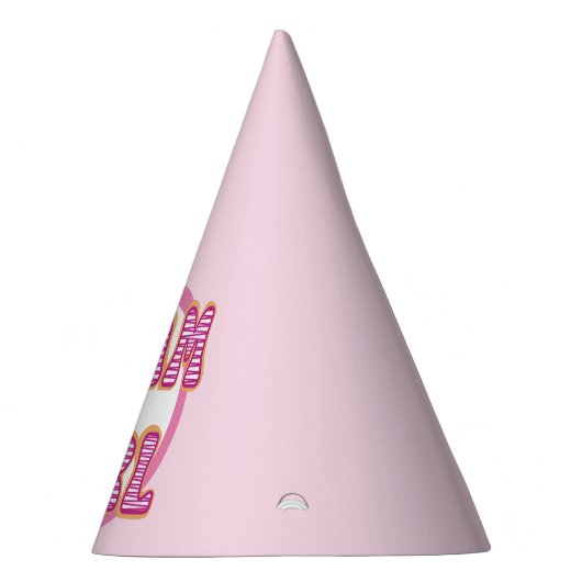 ジェンダーのリビールチームの女の子のパーティー帽子 パーティーハット (右)