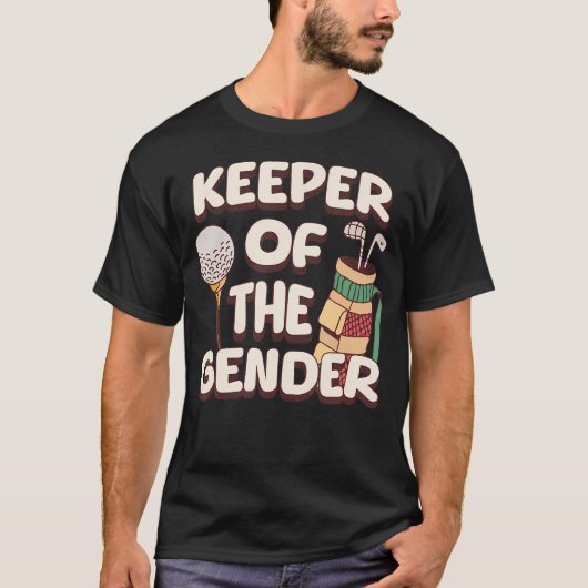 ジェンダーの守護者 ゴルフ スポーツ 性別 Tシャツ (正面)