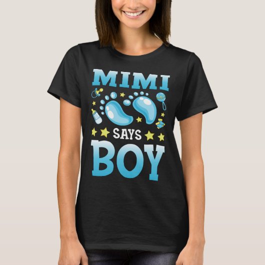 ジェンダーの明け方ミミは、家族Sに一致する男の子のベビーを言う Tシャツ (正面)