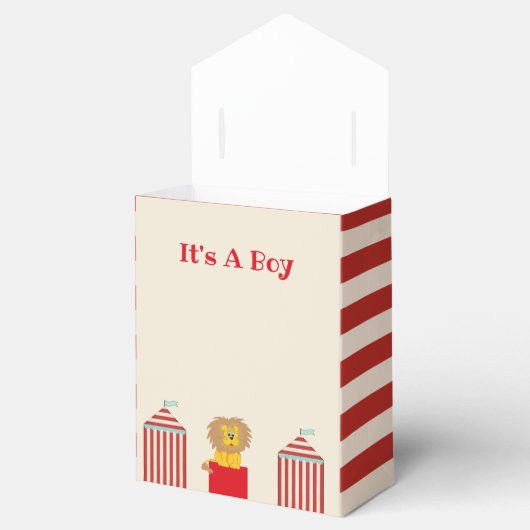 "ジェンダーの明け方"，少年，サーカス赤ちゃんシャワーお気に入りボックス フェイバーボックス (オープン)