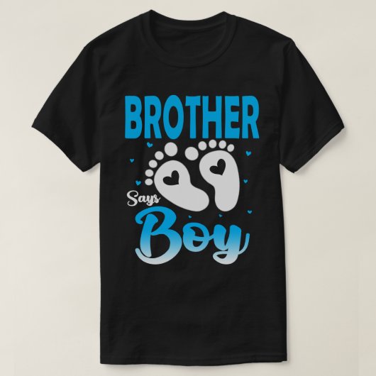 ジェンダーの明け方BROTHER氏は少年ベビーAnuncement Baと言う Tシャツ (デザイン正面)