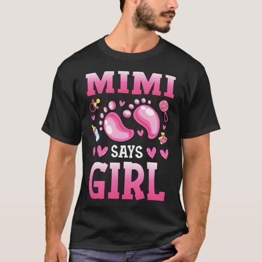 ジェンダーの明け方Mimiは女の子のベビーのマッチング家族と言う Tシャツ (正面)