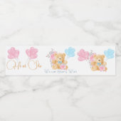 ジェンダーの暴露を待つことができる ペットボトルラベル (シングルラベル)