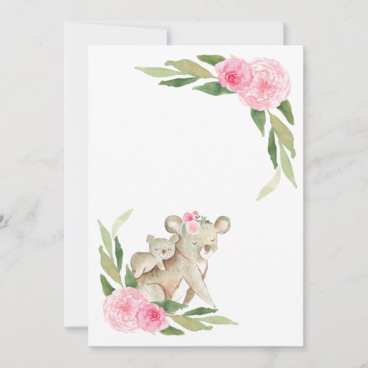 ジェンダーの発表//パステル空白のの発表 招待状 (正面)