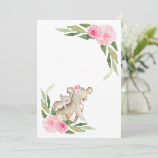 ジェンダーの発表//パステル空白のの発表 招待状 (スタンド正面)