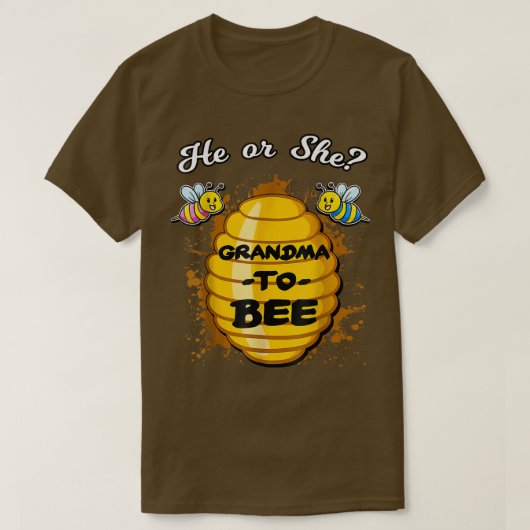 ジェンダーはおばあちゃんがどうなるかを明らかにする Tシャツ (デザイン正面)