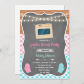 ジェンダーはオーブンのパーティの招待状でパンを明かす 招待状 (正面/裏面)