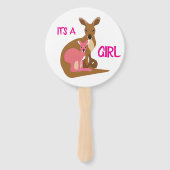 ジェンダーはカンガルーの母親と手のファンを明かす ハンドファン (裏面)