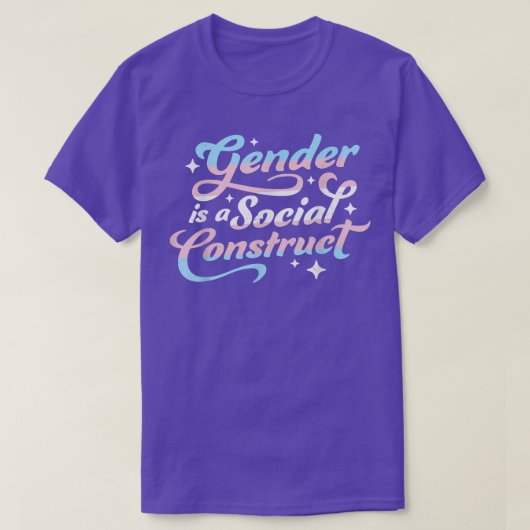 ジェンダーはトランスジェンダーの非二値性の社会構造である Tシャツ (デザイン正面)