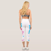 ジェンダーはブーツまたは弓ママのマッチングベビーパーを明かす カプリレギンス (裏面)