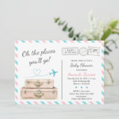 ジェンダーは中立旅行赤ちゃんシャワー散水を明らかにする 招待状 (スタンド正面)