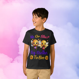 ジェンダーは彼の彼女の兄Bee Boys Blackを明らかにする Tシャツ
