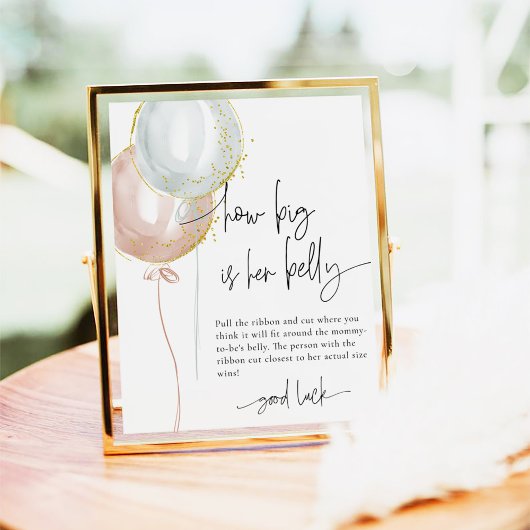 ジェンダーは彼女の腹のベビーゲームの大きさを明らかにする ポスター