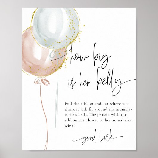 ジェンダーは彼女の腹のベビーゲームの大きさを明らかにする ポスター (正面)
