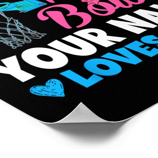 ジェンダーは無料のスローまたはピンクの弓ナナ愛 ポスター (角)