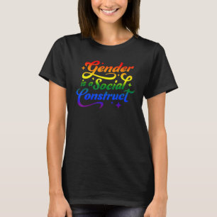 ジェンダーは社会構造トランスジェンダー非ビナー Tシャツ