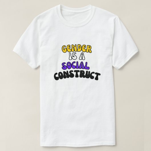 ジェンダーは社会的な要素である Tシャツ (デザイン正面)
