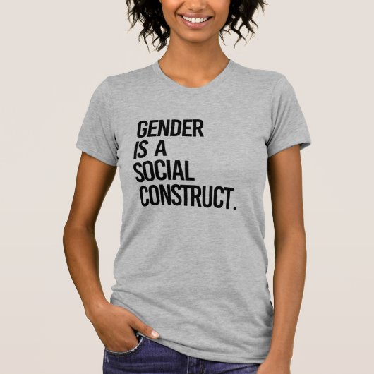 ジェンダーは社会的に構築される Tシャツ (正面)