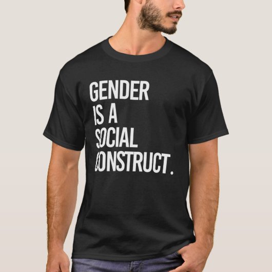 ジェンダーは社会的に構築される Tシャツ (正面)
