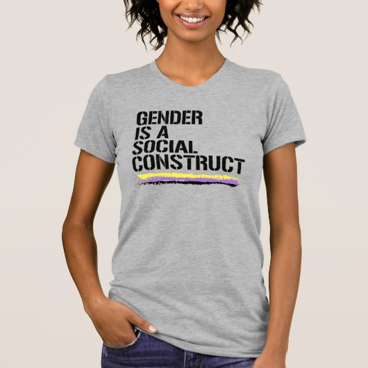 ジェンダーは社会的に構築される Tシャツ (正面)