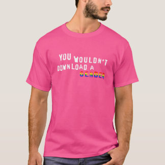 ジェンダーをダウンロードしたりしないで LGBTQ Tシャツ