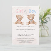 ジェンダーを明らかにするインビタシオン 招待状 (スタンド正面)