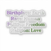 ジェンダーケアプライド- シール (正面)