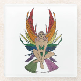 ジェンダーケア妖精の国 ガラスコースター