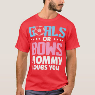 ジェンダーゴールを明かすBow Mommy Loves You New Pa Tシャツ