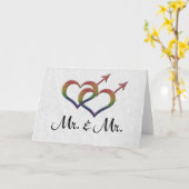 ジェンダーシンボルの連動ゲイプライド氏 カード (黄色い花)