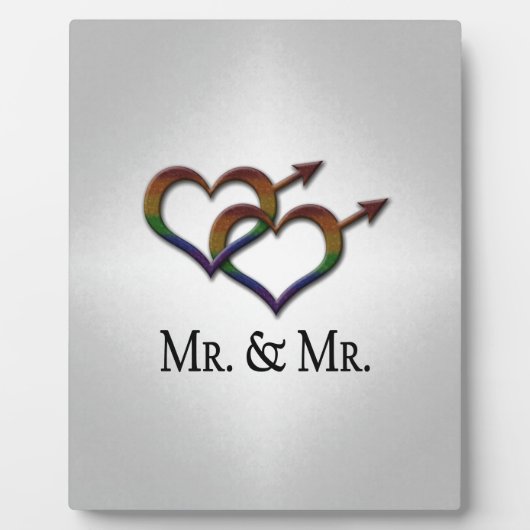 ジェンダーシンボルの連動ゲイプライド氏 フォトプラーク (正面)