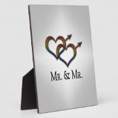 ジェンダーシンボルの連動ゲイプライド氏 フォトプラーク (側面)