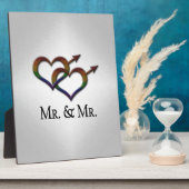 ジェンダーシンボルの連動ゲイプライド氏 フォトプラーク (側面)