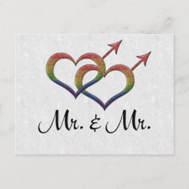 ジェンダーシンボルの連動ゲイプライド氏 ポストカード