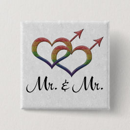 ジェンダーシンボルの連動ゲイプライド氏 缶バッジ