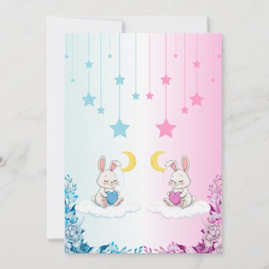 ジェンダースペインのでニーノ・オ・ニーナを明らかにする 招待状 (裏面)