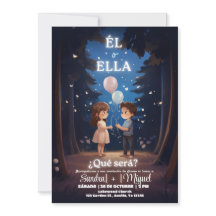 ジェンダースペインのリビール招待状ボホレバシオン