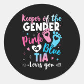 ジェンダーティアのキーパーは、あなたが性別を明らかにするのを愛している ラウンドシール (正面)