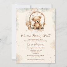 ジェンダーニュートラルなベビーシャワーにぴったりな「We Can Bearly Wait」